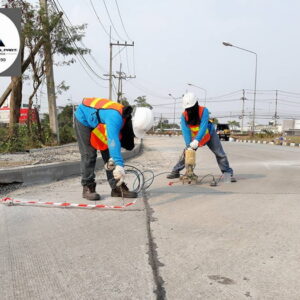 ซ่อมแซมรอยร้าวถนนคอนกรีต Epoxy injection-05