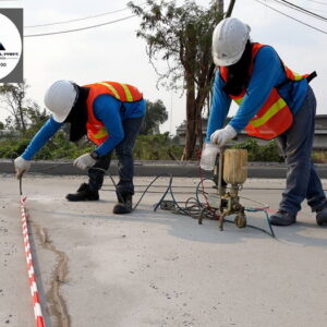 ซ่อมแซมรอยร้าวถนนคอนกรีต Epoxy injection-07