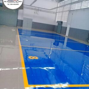 พืน Epoxy พื้นที่บริการรถยนต์-07