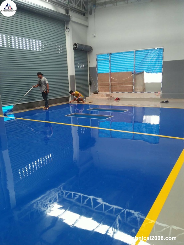 พื้น epoxy coating 2 มิล-