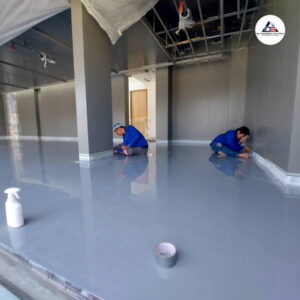 งานพื้นโรงรถ จ.ขอนแก่น