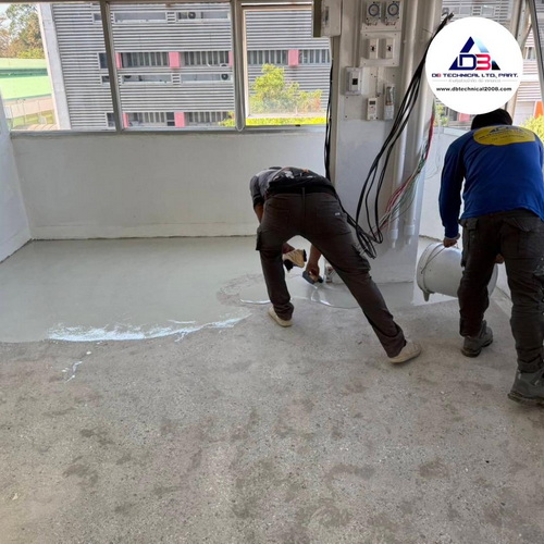 ทำพื้น epoxy หนา 4 มิล