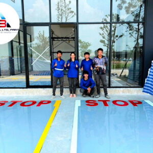 ทำพื้น epoxy ศูนย์รถยนต์มิตซู-01