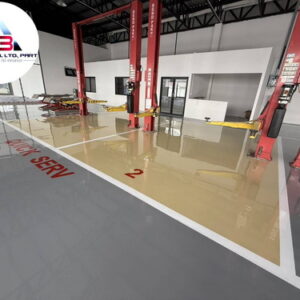 ทำพื้น epoxy ศูนย์รถยนต์มิตซู-13