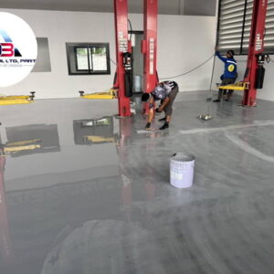 ทำพื้น epoxy ศูนย์รถยนต์มิตซู-17