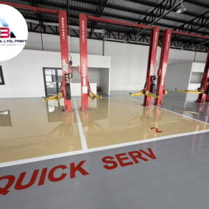 ทำพื้น epoxy ศูนย์รถยนต์มิตซู-18