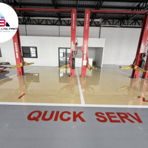 ทำพื้น epoxy ศูนย์รถยนต์มิตซู-19